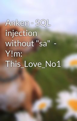 Anken - SQL injection without 