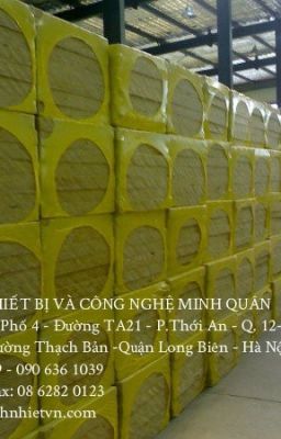 Bông sợi khoáng rockwool dạng tấm cách nhiệt cách âm