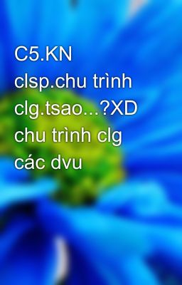 C5.KN clsp.chu trình clg.tsao...?XD chu trình clg các dvu