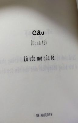 Cậu là ước mơ của tớ