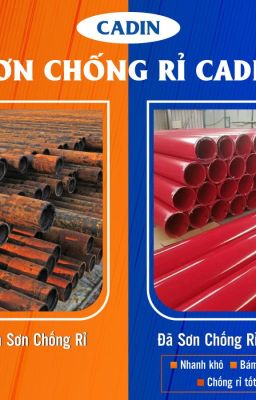 ĐẠI LÝ PHÂN PHỐI SƠN CHỐNG RỈ CADIN MÀU ĐỎ CHO THÉP ĐEN GIÁ RẺ