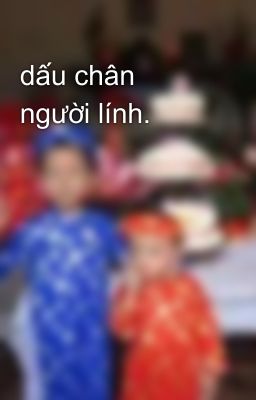 dấu chân người lính.