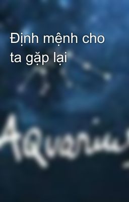 Định mệnh cho ta gặp lại