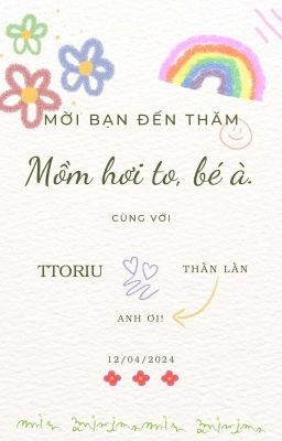 Mồm hơi to, bé à.