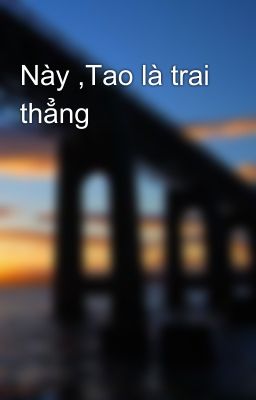 Này ,Tao là trai thẳng