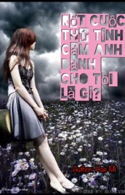 Rốt cuộc thứ tình cảm anh dành cho tôi là gì?