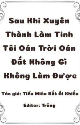 Sau Khi Xuyên Thành Làm Tinh Tôi Oán Trời Oán Đất Không Gì Không Làm Được