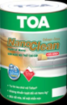 Sơn nước TOA NanoClean Siêu Bóng Tự tin lau chùi, kháng khuẩn tuyệt đối!
