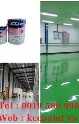 Sơn sàn epoxy kcc(Hàn Quốc) dành cho nhà xưởng tại Hà Nội-