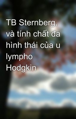 TB Sternberg, và tính chất đa hình thái của u lympho Hodgkin