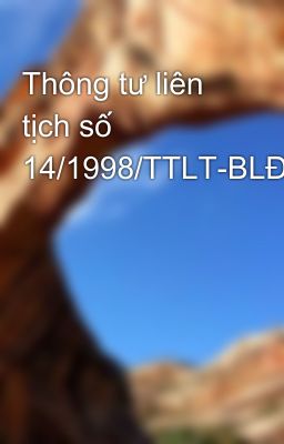 Thông tư liên tịch số 14/1998/TTLT-BLĐTBXH-BYT-TLĐLĐVN